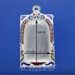 ตลับสมเด็จ เงินลงยา ปิดหลัง เงิน 92.5%