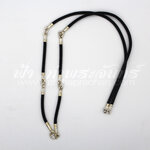 สร้อยเชือกร่ม หัวจรวดเงิน 5 ห่วง มีห่วงหลัง