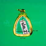 ตลับปิดตา ทองเหลือง แกะลาย ชุบทอง