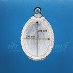 ตลับเหรียญไข่ ปิดหลัง เงินแกะลาย 92.5%