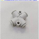 ข้อต่อลม SMC รุ่น KQ2TX08-00A1, Cross, สายลม 8 มม.