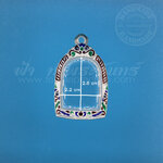 ตลับซุ้มกอ เงินแกะลาย ลงยา 92.5%