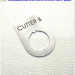Name plate ตู้คอนโทรล CUTTER B, Dai 22 mm. ขนาด 34 x 47 x 1.0 mm