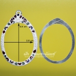 เลี่ยมจับขอบเหรียญไข่ เงินลงยา