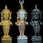 พญายักษ์น้อย ร้อยล้าน หลวงพ่อเพ็ชร์ วัดบ้านไร่ อำเภอเขาฉกรรจ์ จังหวัดสระแก้ว. ชุดกรรมการ 1ชุด รับ 3 องค์.