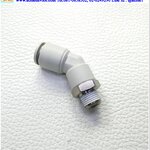 Fitting CKD รุ่น GWL8-6-45, 1/8, ท่อลม 8 mm.(ข้องอ 45 องศา)