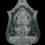 เหรียญท้าวเวสสุวรรณ มหาเทพราชาโชค หลวงปู่จันทร์ โชติโก เนื้อดีบุกหลังแบบ องค์นี้เลข 934.