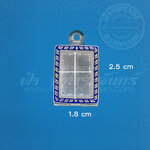 ตลับปากน้ำ ปิดหลัง เงินแกะลาย ลงยา 92.5%