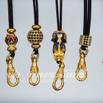 สร้อยคอเชือกร่มไมครอน ปรับระดับ ลูกเล่นเลเซอร์