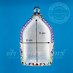 ตลับขุนแผน ปิดหลัง เงินแกะลาย ลงยา 92.5%