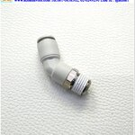 Fitting CKD รุ่น GWL8-8-45, 1/4, ท่อลม 8 mm.(ข้องอ 45 องศา)