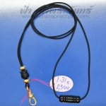 สร้อยเชือกร่ม พร้อมแคปซูลหลังไม้มงคล ร้อยประคำทองไม้มงคล และก้ามปูทองคำ 90%