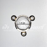 ตลับลูกอมสามห่วง สแตนเลสพุก