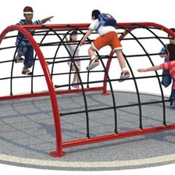 อุโมงค์ลอดปีนป่ายตาข่าย ( เชือกปีนป่ายเสริมลวด 6 เส้น )