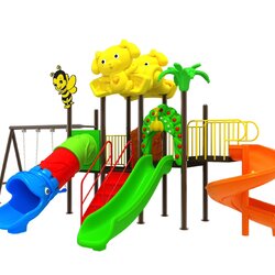 เครื่องเล่นสนามกลางแจ้ง ชุด เจ้าสุขัทพาเพลินพร้อมชิงช้า
