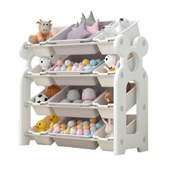 ชั้นวางของมิกกี้ 12 ช่อง สีขาว ชั้นวางของลายน่ารัก