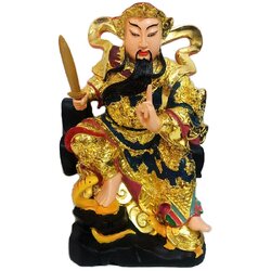 เจ้าพ่อเสือ ตั่วเหล่าเอี๊ย เรซิ่น 12 นิ้ว (Gold)