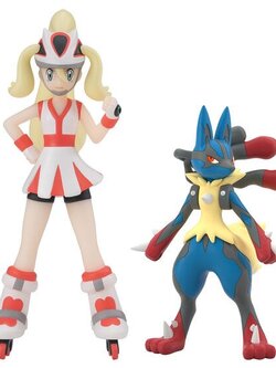 พรีออเดอร์ POKÉMON SCALE WORLD KALOS REGION KORRINA & MEGA LUCARIO สินค้ามา FEB-MARCH 2026