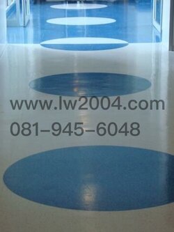 กระเบื้องยางสีพื้น ลูกค้าออกแบบลายเองครับ