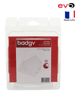 บัตรพลาสติก PVC 0.76 มม. (แพ็ค 100 ใบ) ยี่ห้อ Evolis