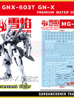 ดีคอลน้ำ MG GNX-603T GN-X MG-37 Water Decal Fluorescent color สติ๊กเกอร์น้ำสะท้อนแสงเมื่อส่องด้วย UV Blacklight