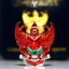 พญาครุฑเลื่อนสมณศักดิ์ หลวงพ่อวราห์ เนื้อเงินลงยาแดง