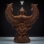 พญาครุฑขนาดบูชา หลวงปู่แก้ว วัดสะพานไม้แก่น จ.สงขลา เนื้อทองทิพย์รมสีเม็ดมะขาม
