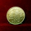 #001 เหรียญ 5 บาท หมุนเวียน หลังครุฑเฉียง ปี 2520 สวยผิวน้ำทอง ไม่ผ่านการใช้งาน UNC