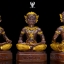 พระพิราพ รุ่น สมบัติเจ้าคุณปู่ หลวงปู่แสน วัดบ้านหนองจิก ชุดสมบัติ์เจ้าคุณปู่ 1ชุดรับ4องค์