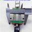 Linear Block and Rail Hiwin รุ่น EG20, รางสไลด์ขนาด 20 mm x 350 mm. (ขาว)