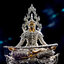 ท้าวเวสสุวรรณ รุ่น เวสสะบารมี รายการที่ 1 เนื้อไวท์บอรนซ์ ลงยากายทอง ขนาดบูชา สูง 5 นิ้ว เลข 41