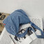 กระเป๋าทรงกระบอก กระเป๋าสะพายข้าง duffel denim | CDN002 light blue
