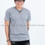 M เสื้อยืด สีเทาท็อปดาย คอกลม แขนสั้น Size M