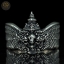 แหวนพญาครุฑ มหาจักรพรรดิ หลวงตาม้า วัดถ้ำเมืองนะ เนื้อเงินรมดำ ไซส์ 67