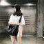 กระเป๋าทรงกระบอก กระเป๋าสะพายข้าง duffel cylinder | CYD001 black