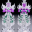 สีม่วงวันเสาร์ เปิดคู่ 2องค์ ท้าวเวส หน้าเทพ เก็บทรัพย์ +หน้ายักษ์ รับทรัพย์