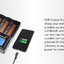 ที่ชาร์จแบตเตอรี่ ADEASKA VC4 PLUS กระแสชาร์จ 3A 3A 3A 3A รวมสูงสุด 12A ชาร์จเร็วมาก แสดงความจุ mAh สำหรับแบต 3.7v และ 1.2v 26650 18650 14500 AA AAA ของแท้ 100%