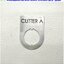 Name plate ตู้คอนโทรล CUTTER A, Dai 22 mm. ขนาด 34 x 47 x 1.0 mm