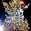 ครุฑธาเดชะ กายแดงปีกไวท์บอรนซ์. สูง 9.5 นิ้ว รวมฐาน