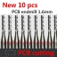 ดอกกัด PCB 1.6 mm 10 PCS Tungsten Carbide Router Tool, Milling Metal Bushing