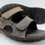 Leather sandals without backstrap (men)