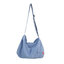กระเป๋าทรงกระบอก กระเป๋าสะพายข้าง duffel denim | CDN002 light blue