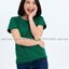 S เสื้อยืด สีเขียวใบไม้ คอกลม แขนสั้น Size S