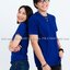 3XL เสื้อยืด สีน้ำเงิน คอกลม แขนสั้น Size 3XL