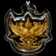 พญาครุฑเวนไตร หลวงพ่อ สุชาติ เนื้อทองสุบรรณ เลี่ยมพลาสติกพร้อมใส่
