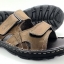 Leather sandals without backstrap (men)