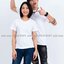 M เสื้อยืด สีขาว คอกลม แขนสั้น Size M