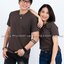 M เสื้อยืด สีเทาเข้ม คอกลม แขนสั้น Size M