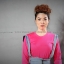 เสื้อยืด สีชมพู Pinky คอกลม แขนยาว Size 3XL