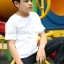 เสื้อยืดเด็ก สีขาว คอกลม แขนสั้น Size L